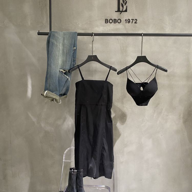 Original price 128.59! [bobo1972] fashion slim suspender minimalist dress fc213130# CJJ