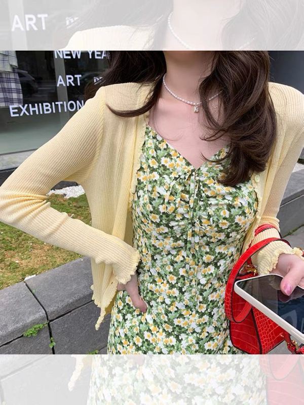 [fat woman's family] soft lace slim fit sunscreen shirt 29006# HBx