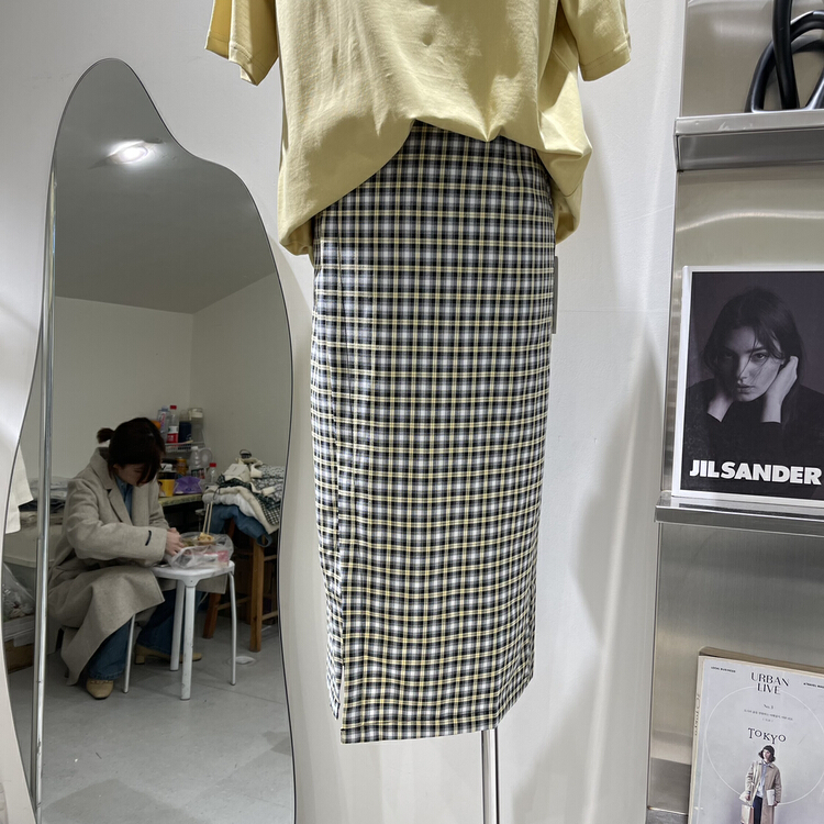 New year in early spring! [Boran] versatile plaid skirt 22b6116# LSW