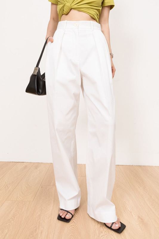 [until blue] simple and versatile one button casual pants ys1-21228# jhy