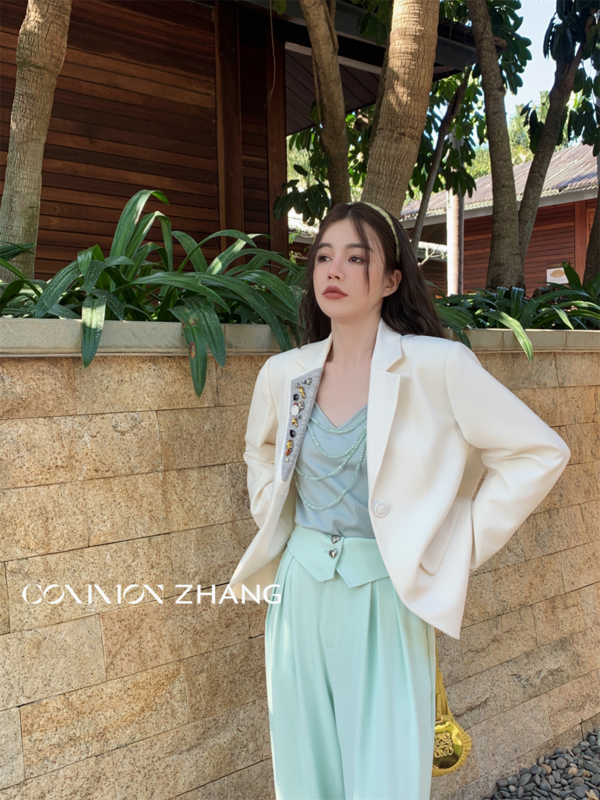 goods in stock! New year in early spring! [CZ Zhang] one button Korean simple suit 62090# jhy