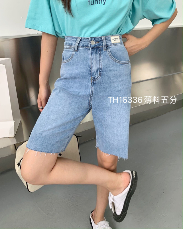 [T.H] fashion classic versatile 5-point denim shorts 16336# LJF