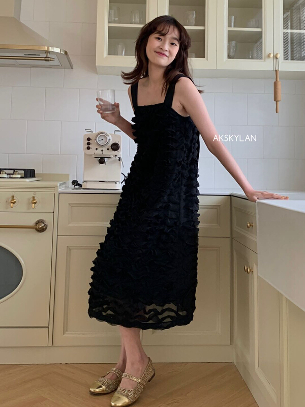goods in stock! New in early summer! [A.K skylan] adjustable crimp dress 82590# zxl