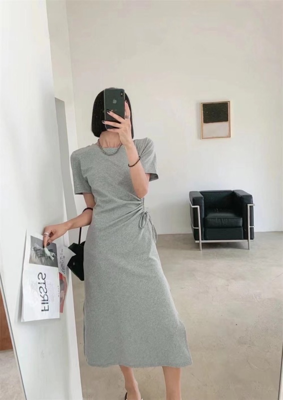 [Hb] fashion waistless slim fitting dress 8085# QJY