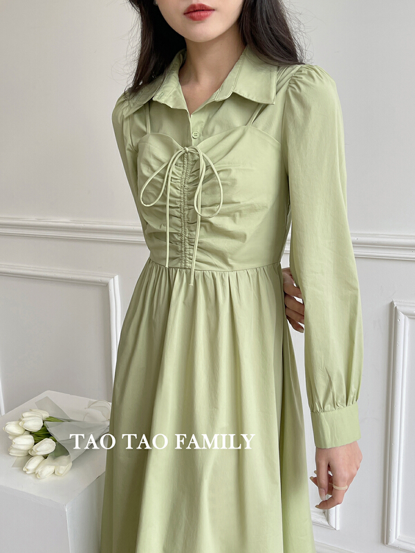 New year in early spring! [Taotao family] sweet Korean minority dress 3382# jhy