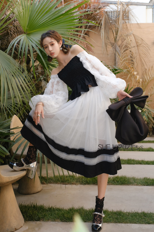 Original price 100.39! [she u] niche fashion high street style sweet skirt s50178# CSX