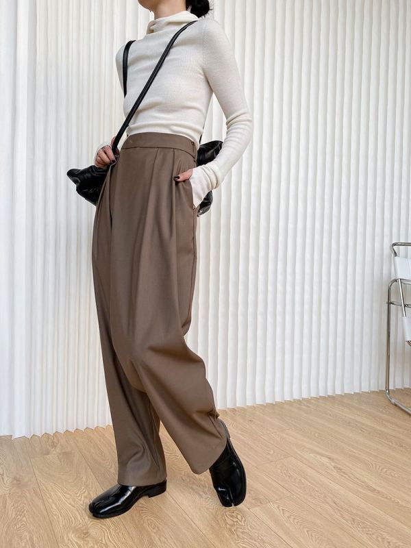 goods in stock! Exclusive benefits are limited to 26.27 days!!! [until blue] Han Baida loose net color casual pants 20511# YY