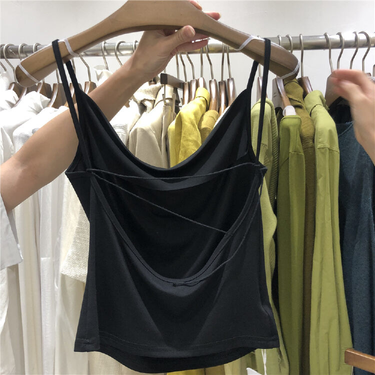 New autumn style! [until blue] special care machine backless clear color vest / sling 153# YY