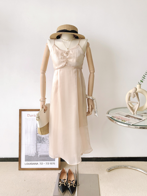 goods in stock! New in early summer! [BM design] streamer sand exquisite suspender dress (excluding necklace) xl016# hjy