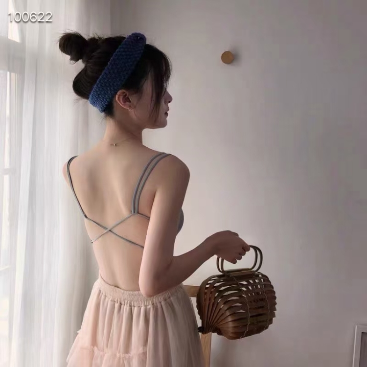 [Yaya] fixed integrated non deformable coaster simple cross back underwear 1165# Xhj