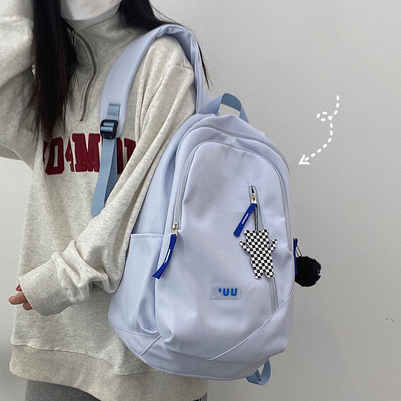 Schoolbag female college student design sense minimalist style large capacity Harajuku Japanese high school female Korean Backpack Travel Bag