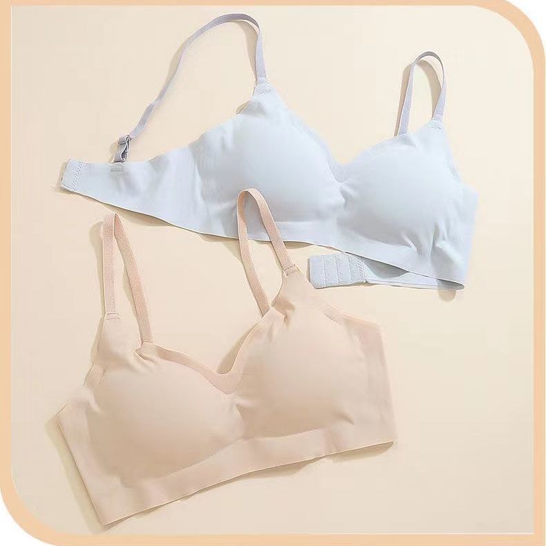 Sports underwear girls' U-shaped thin bra bra no trace no steel ring small chest gathered bra shockproof RUNNING VEST