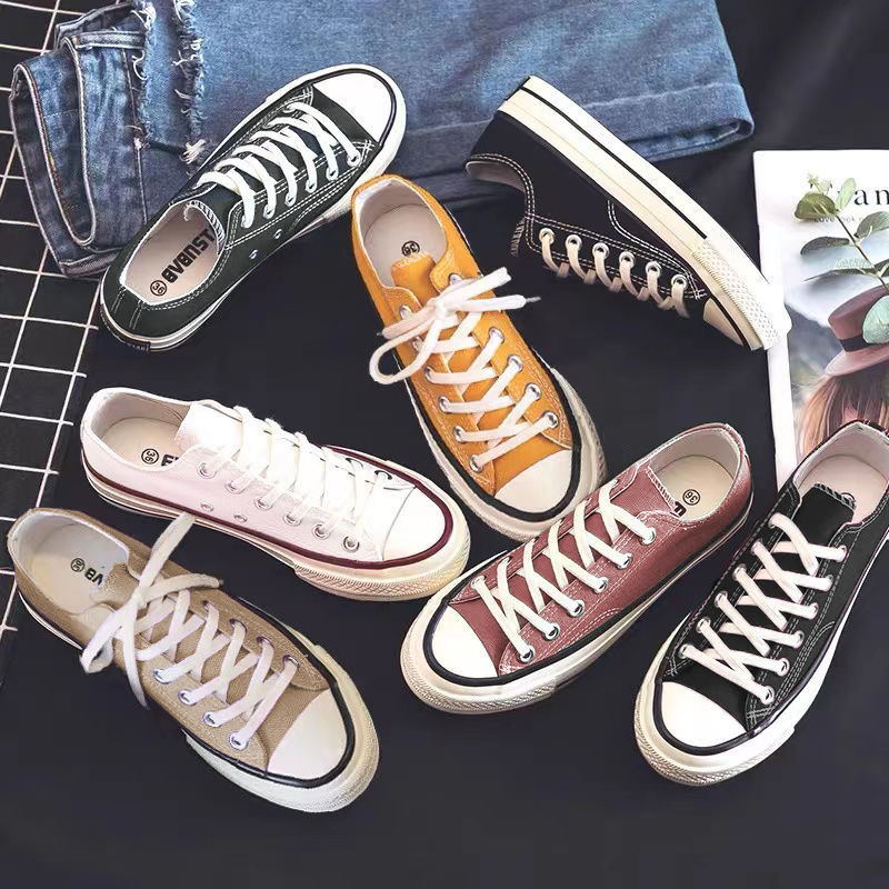 Retro style 1970s canvas shoes female student Korean version 2022 new summer versatile ins Harajuku port wind board shoes