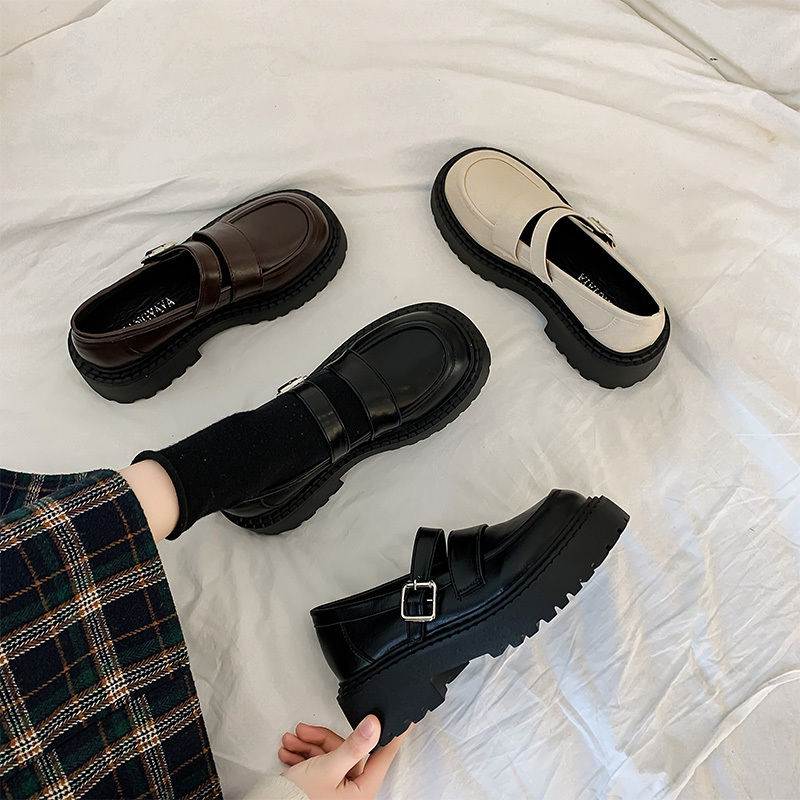 Women's spring and autumn 2022 Vintage French Mary Jane single shoes Japanese JK small leather shoes British style