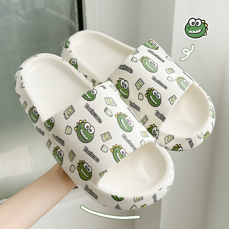 Feeling of stepping on excrement Korean ins slippers for women at home in summer antiskid deodorant couple cool slippers for men to wear outside