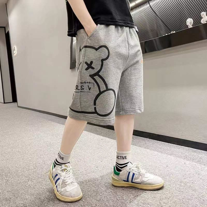 Children's wear boys' Sports Shorts wear boys' pants outside children's Capris summer 2022 new loose casual trend