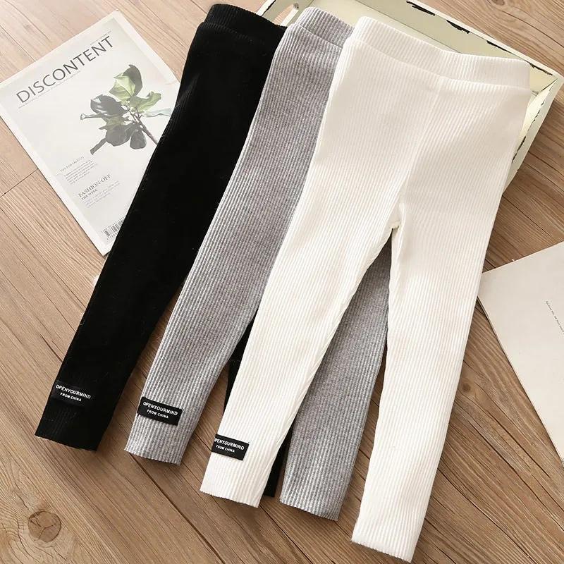 Children's baby girls' Leggings 2022 spring new girls' children's leisure fashion elastic anti striped pants