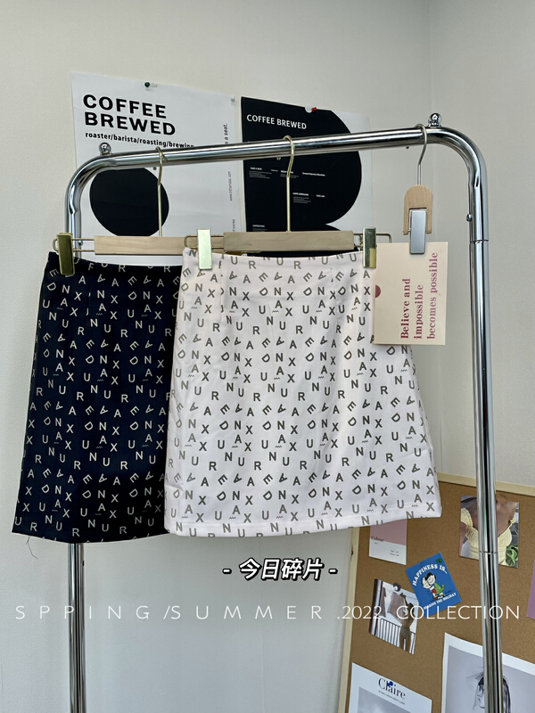 New year in early spring! [Julia] versatile fashion letter side zip wrap hip skirt 2032-3\hbx