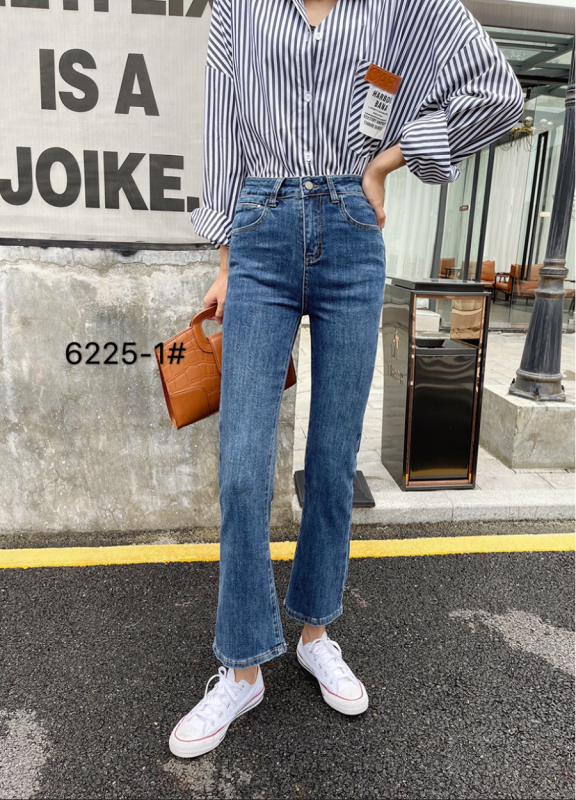 In early autumn! [Mina] elastic micro flare jeans 6225-1\lsw