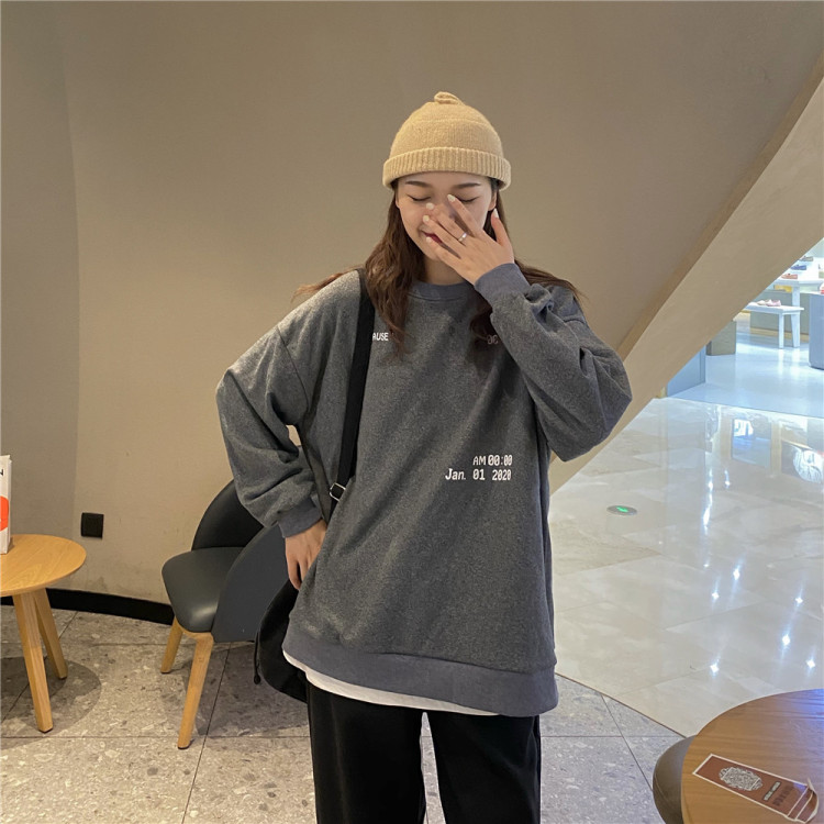 Original price 47.37! [free Valley] loose and versatile Pullover (no interior) 4106\lsw