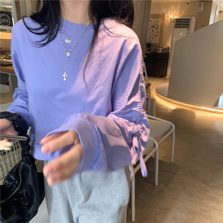 Original price 40.60! [free Valley] round neck candy casual sweater 4231\lsw