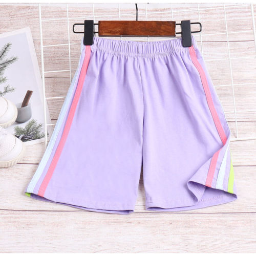  summer new boys' and girls' Sports Shorts pure cotton casual children's baby pants loose middle and large children's school pants