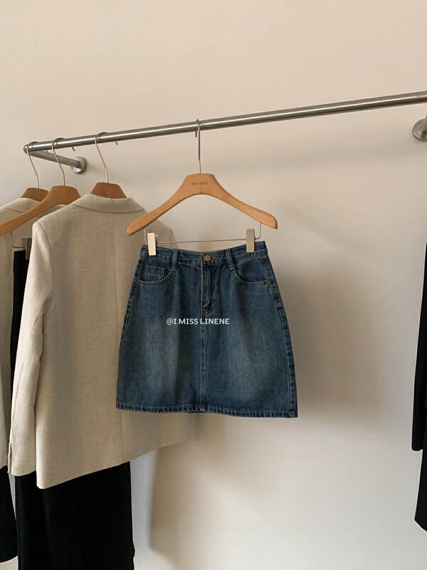 [Imiss] retro versatile skinny denim skirt cx7960\lsw