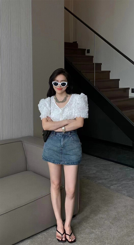 [o not 1] high waist, foreign style and versatile sense skirt pants w870\lsw