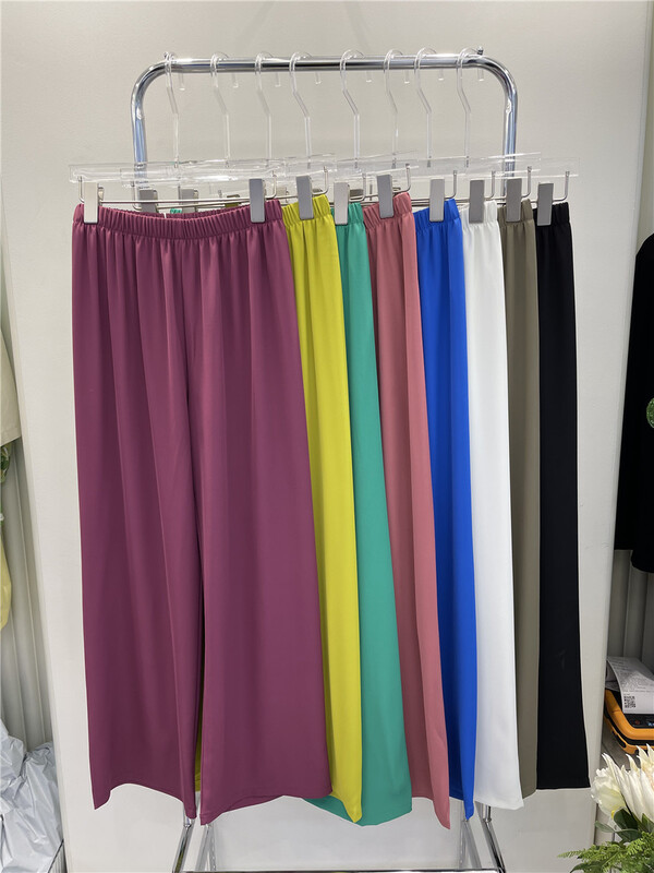 [HS Korea custom] solid color wide leg casual pants 6831\hjy