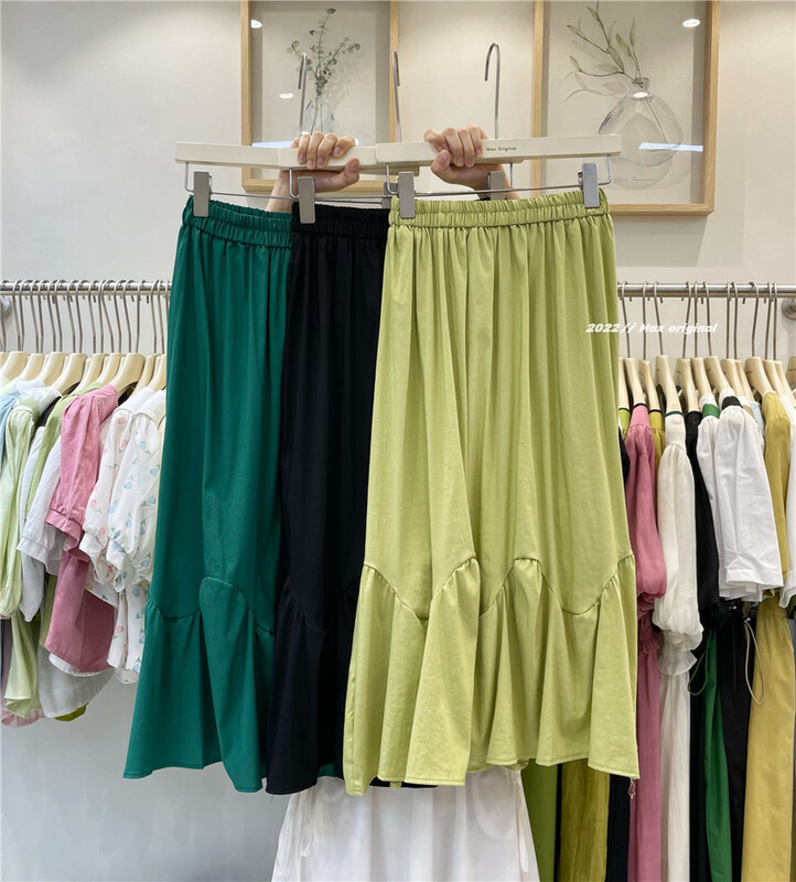 [Max original] Korean version simple temperament commuter skirt 98330\hbx