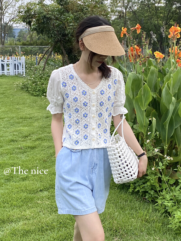 [the nice] fashion V-neck versatile shirt 00311\hjy