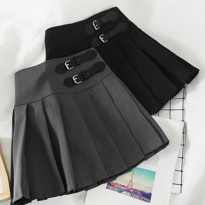 College style young girl chic Korean department high waist short skirt is thin and light proof student pleated skirt