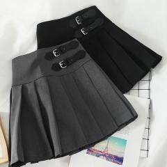 College style young girl chic Korean department high waist short skirt is thin and light proof student pleated skirt