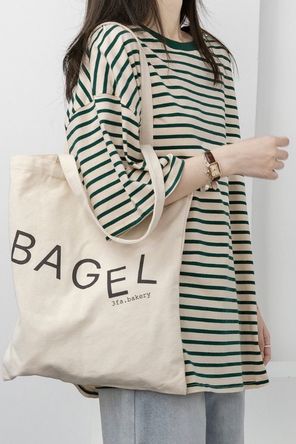 Salt green stripe T-shirt short sleeve Hong Kong style summer design sense of minority loose half sleeve advanced sense top women's fashion ins