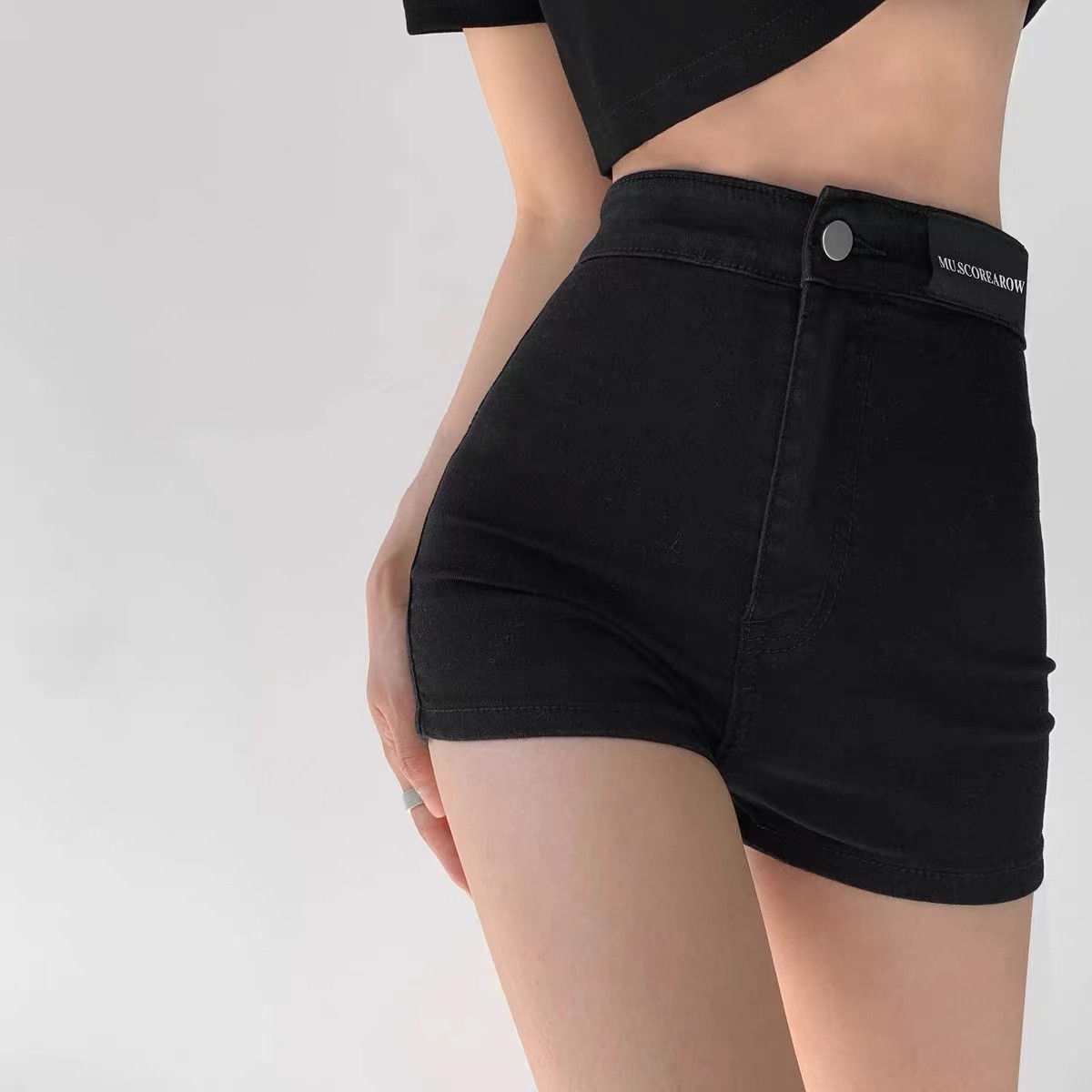 Denim shorts women's high waist 2022 new summer Korean version thin loose and versatile wide leg A-shaped hot pants fashion ins