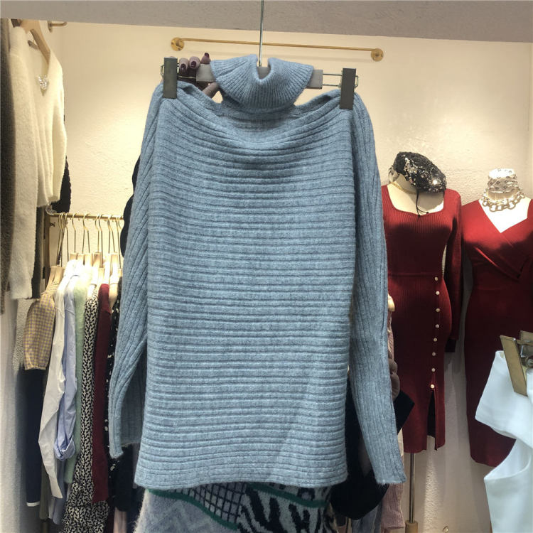 Early spring new! [LMK] simple lazy casual versatile warm sweater 004\hjy
