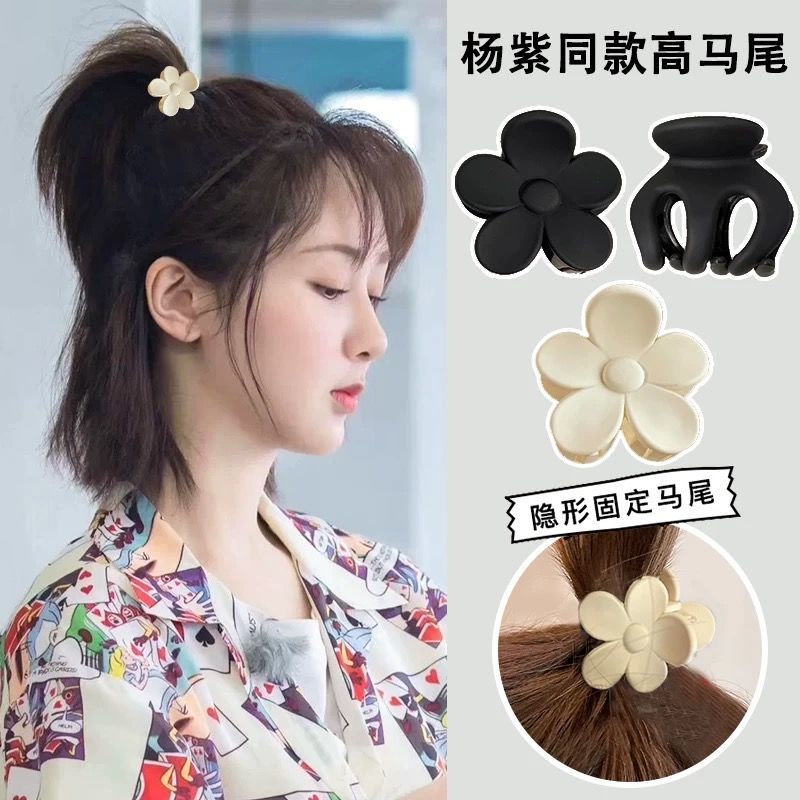 High horsetail claw clip fixed artifact anti drooping hairpin female back of head hairpin anti collapse clip headdress small grab clip