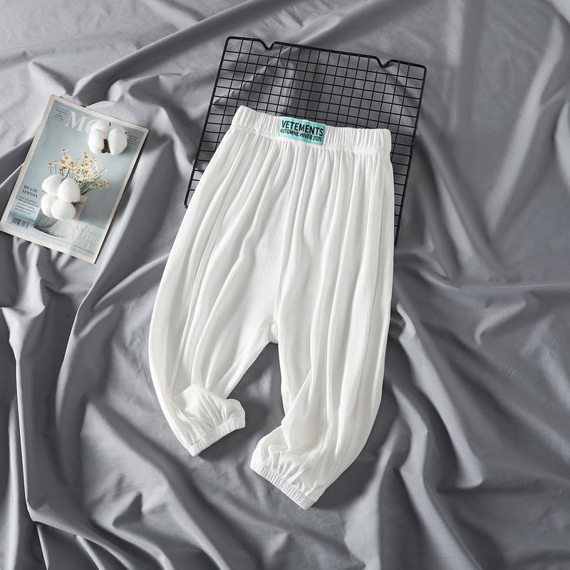 Children's anti mosquito pants summer girls' ice silk Pants Boys' pants beach pants baby lantern pants children's sunscreen pants