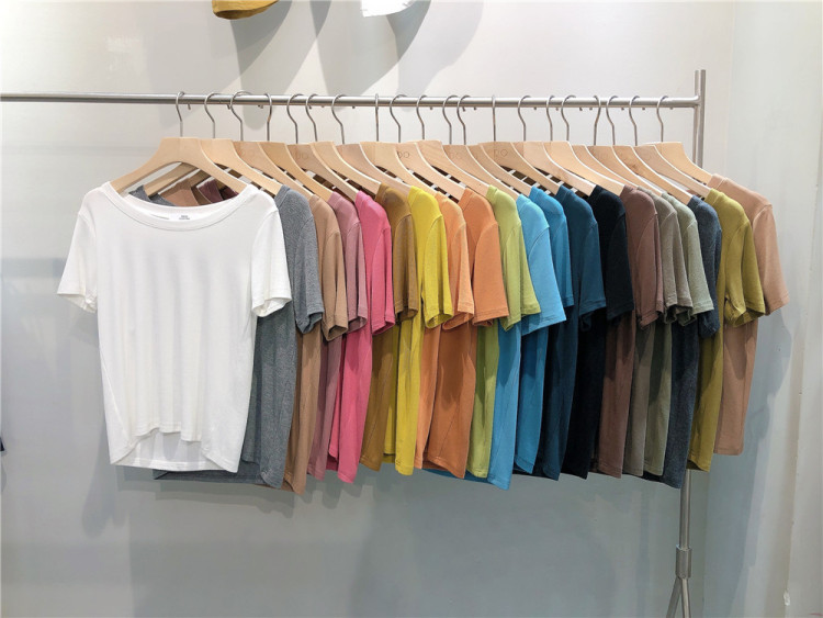 Original price: 22.96! New in early summer! [Mido] Korean version simple temperament versatile short sleeve T-shirt 906\lsl