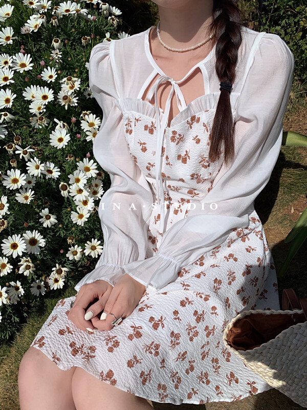 New year in early spring! [Lina] fairy French fragmentary first love sweet dress 0031-1\y ZSY