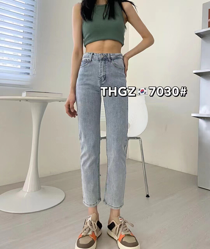 [hgyc fairy tale princess] craft washpipe versatile fashion jeans 7030-2\jj