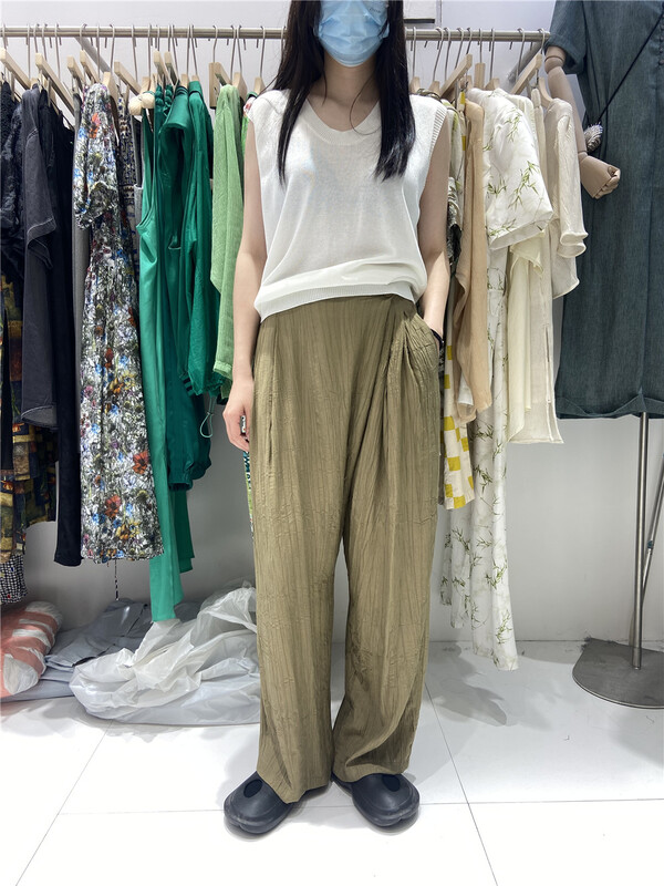 [nnbaby] simple and versatile design thin casual pants wz1832-2\cls