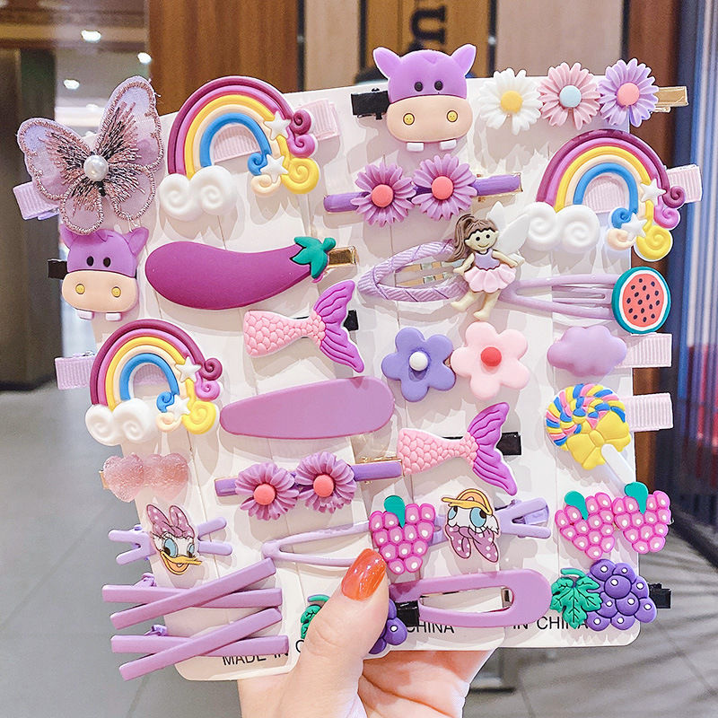 Children's hair clip baby broken hair clip side clip girl side banger BB clip Princess Girl Cute hairpin headdress