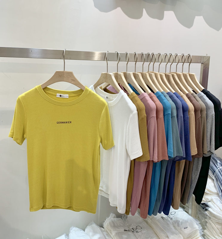 Original price: 22.96! [Mido] multicolor optional essential comfortable letters short sleeve T-shirt 901\lsl