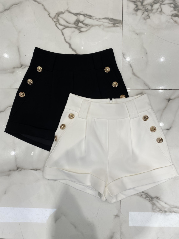 Original price 89.11! New in early summer! 【 Linna 】 French cuffed button casual shorts 8916\jj