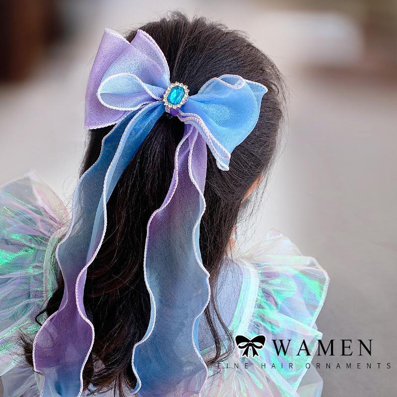 Children's hair band, women's hair band, girls' bow, hairpin, Princess Aisha hair ornament, snow and ice, Aisha headdress