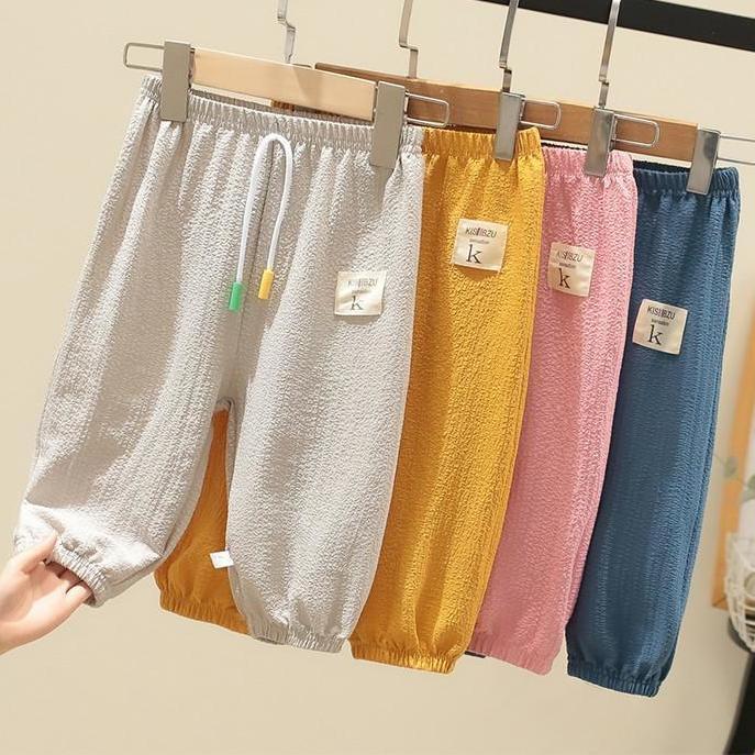 Children's anti mosquito pants baby summer thin Pants Boys' and girls' versatile casual pants versatile anti mosquito Bloomers