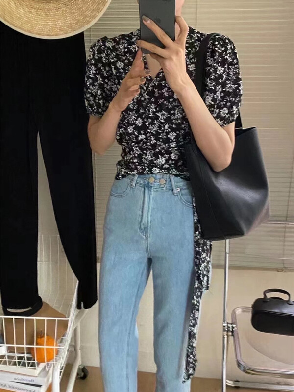 [forming-z] French Style Floral Shirt 91312\csx