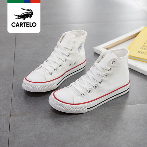 Ins fashion shoes high top canvas shoes female ulzzang versatile student  new board shoes