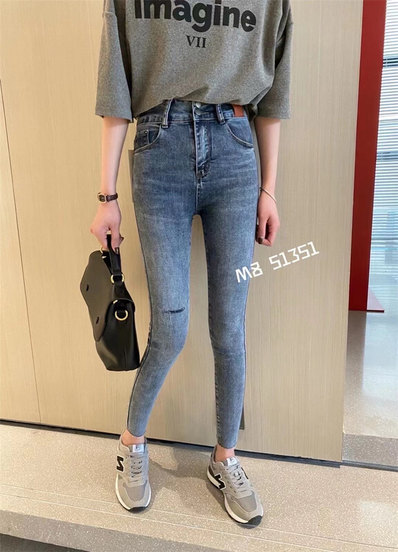 [M8 denim] Korean slim versatile jeans ml51351\lsl